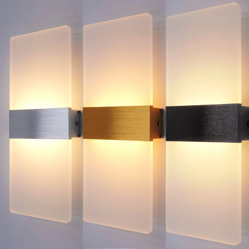 Modern minimalist wall lamp, indoor LED wall light, aluminum