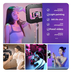 ✨ Pro RGB Handheld LED Fill Light – 20W High Power, 360° Color, 8000mAh – Perfect for TikTok, YouTube & Photography