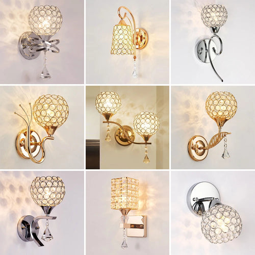 Modern E14 Crystal Wall Lamp design